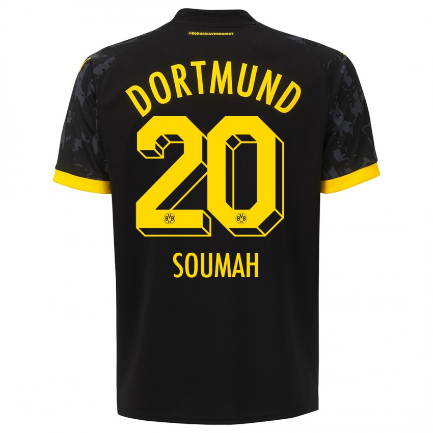 Niño Camiseta Moussa Soumah #20 Negro 2ª Equipación 2023/24 La Camisa Chile