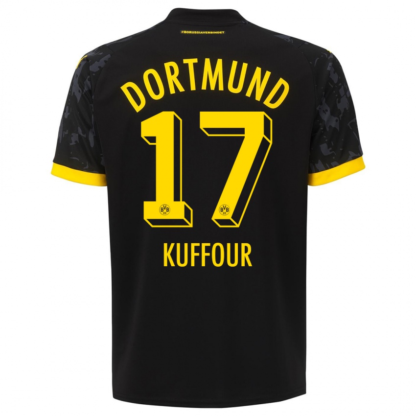 Niño Camiseta Lloyd-Addo Kuffour #17 Negro 2ª Equipación 2023/24 La Camisa Chile