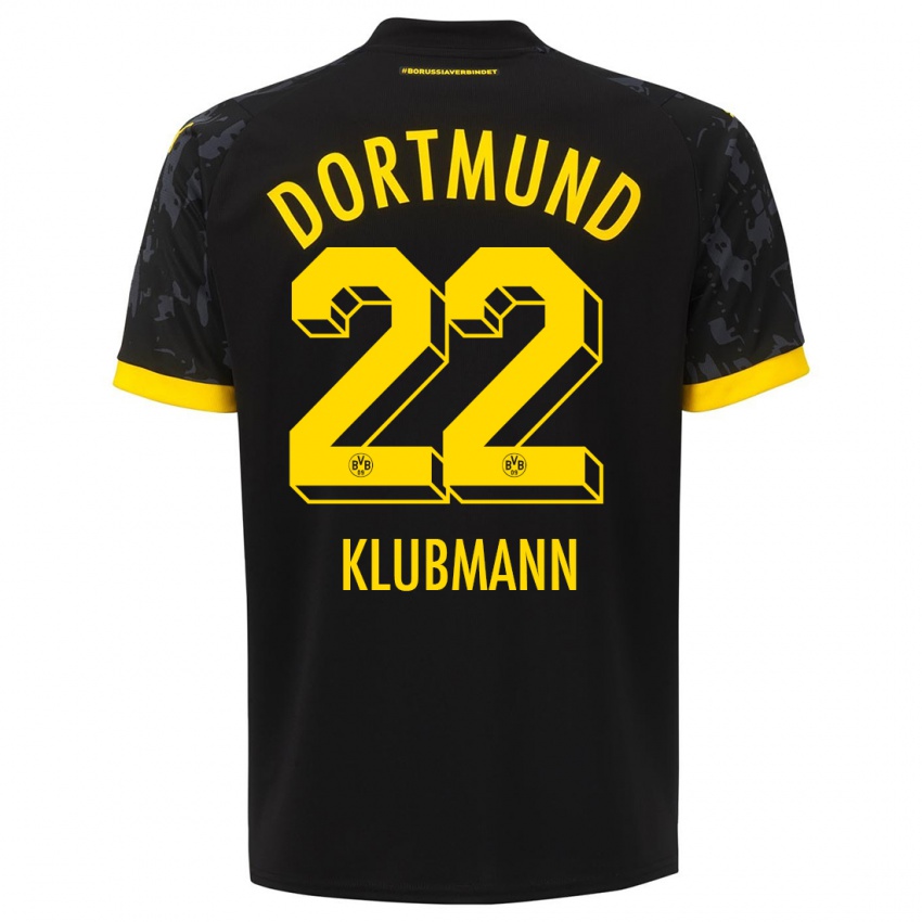 Niño Camiseta Leon Klubmann #22 Negro 2ª Equipación 2023/24 La Camisa Chile