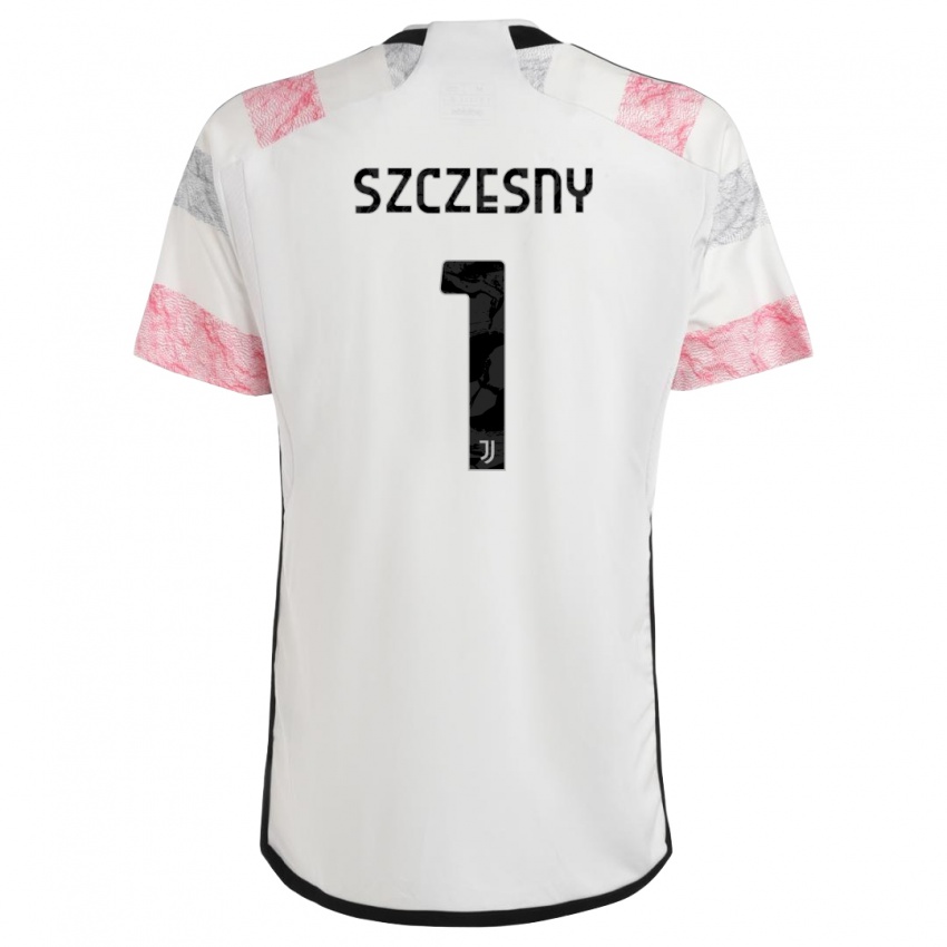 Niño Camiseta Wojciech Szczesny #1 Blanco Rosa 2ª Equipación 2023/24 La Camisa Chile