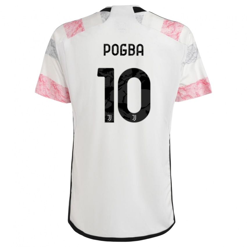 Niño Camiseta Paul Pogba #10 Blanco Rosa 2ª Equipación 2023/24 La Camisa Chile