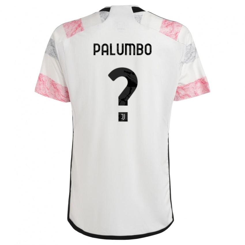 Niño Camiseta Martin Palumbo #0 Blanco Rosa 2ª Equipación 2023/24 La Camisa Chile