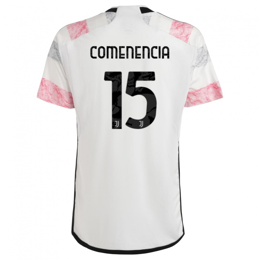 Niño Camiseta Livano Comenencia #15 Blanco Rosa 2ª Equipación 2023/24 La Camisa Chile