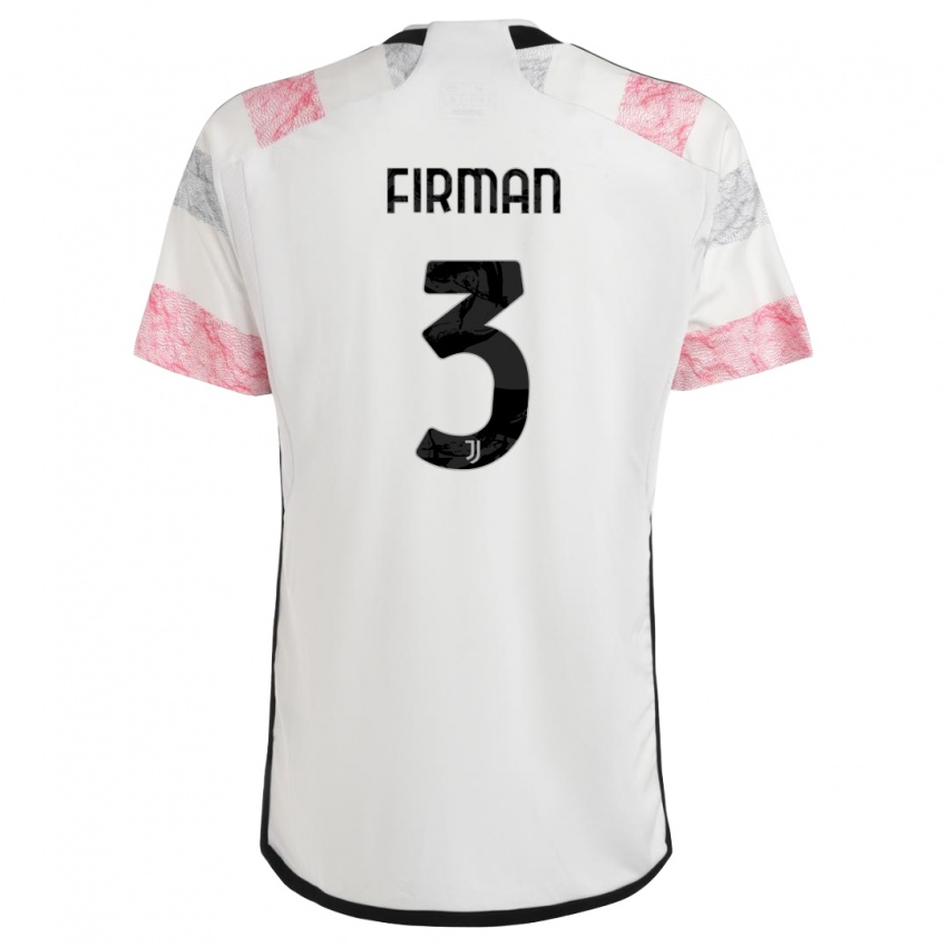 Niño Camiseta Andriy Firman #3 Blanco Rosa 2ª Equipación 2023/24 La Camisa Chile