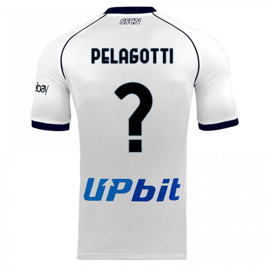 Niño Camiseta Ludovico Benjamin Pelagotti #0 Blanco 2ª Equipación 2023/24 La Camisa Chile