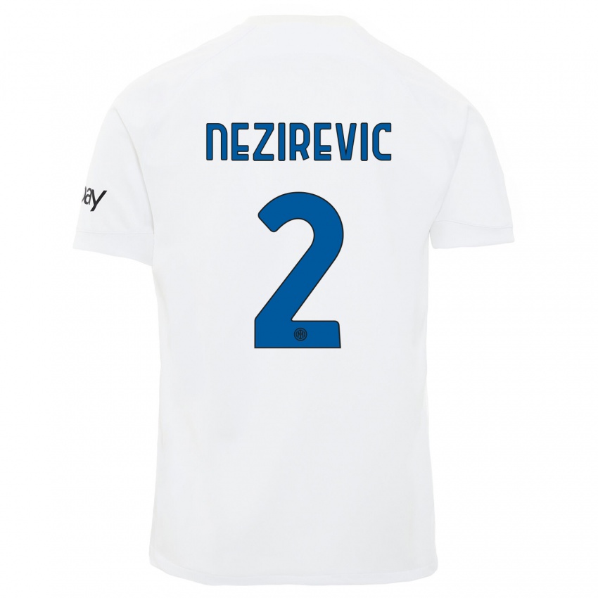 Niño Camiseta Alem Nezirevic #2 Blanco 2ª Equipación 2023/24 La Camisa Chile