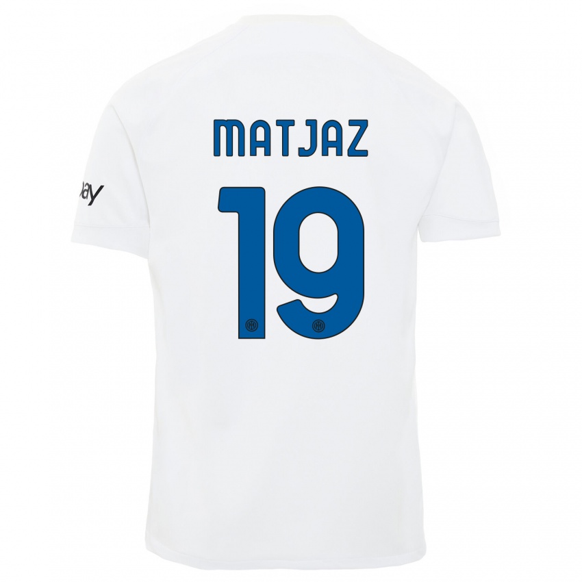 Niño Camiseta Samo Matjaz #19 Blanco 2ª Equipación 2023/24 La Camisa Chile