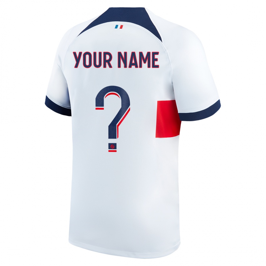 Niño Camiseta Su Nombre #0 Blanco 2ª Equipación 2023/24 La Camisa Chile