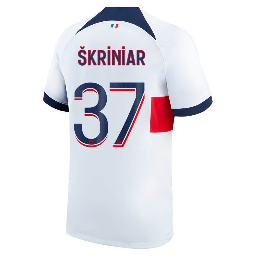 Niño Camiseta Milan Skriniar #37 Blanco 2ª Equipación 2023/24 La Camisa Chile