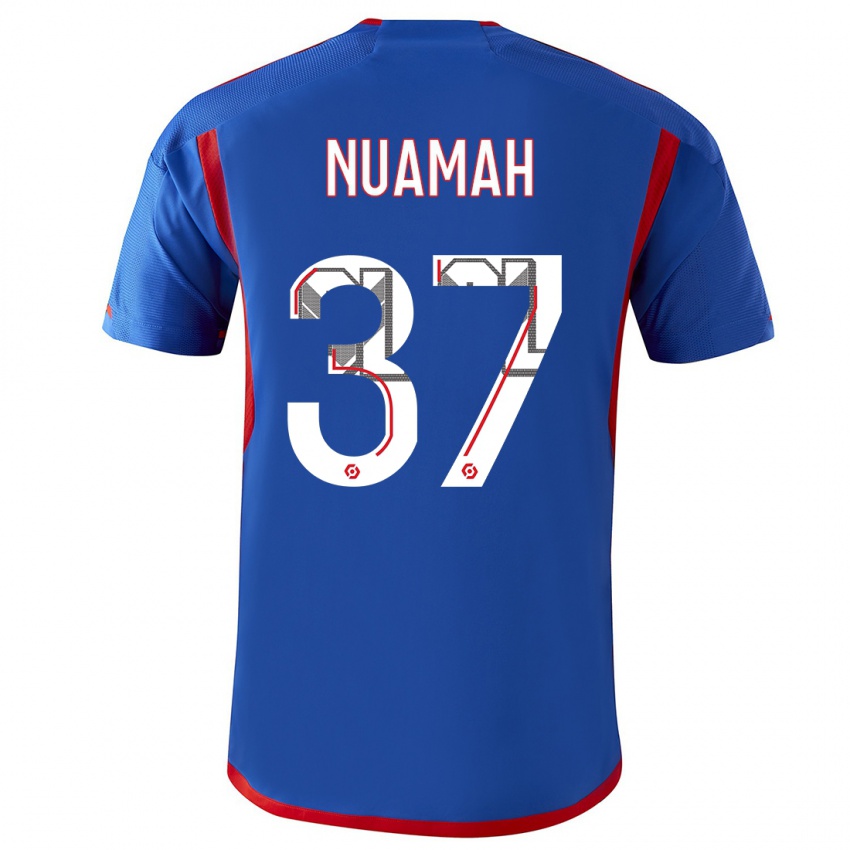 Niño Camiseta Ernest Nuamah #37 Azul Rojo 2ª Equipación 2023/24 La Camisa Chile