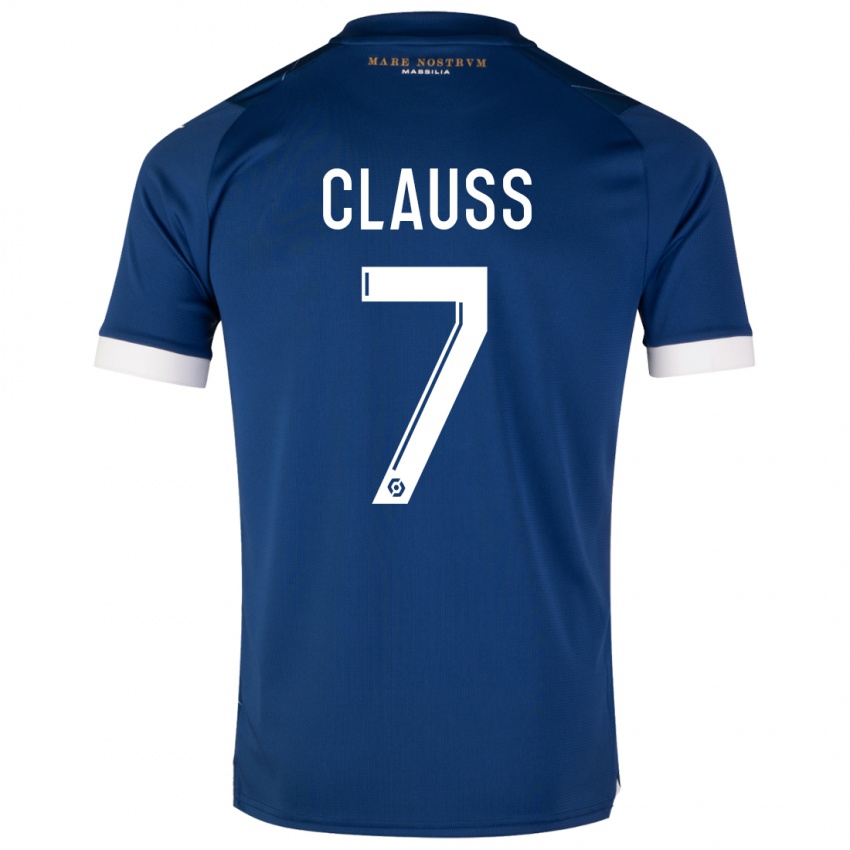 Niño Camiseta Jonathan Clauss #7 Azul Oscuro 2ª Equipación 2023/24 La Camisa Chile
