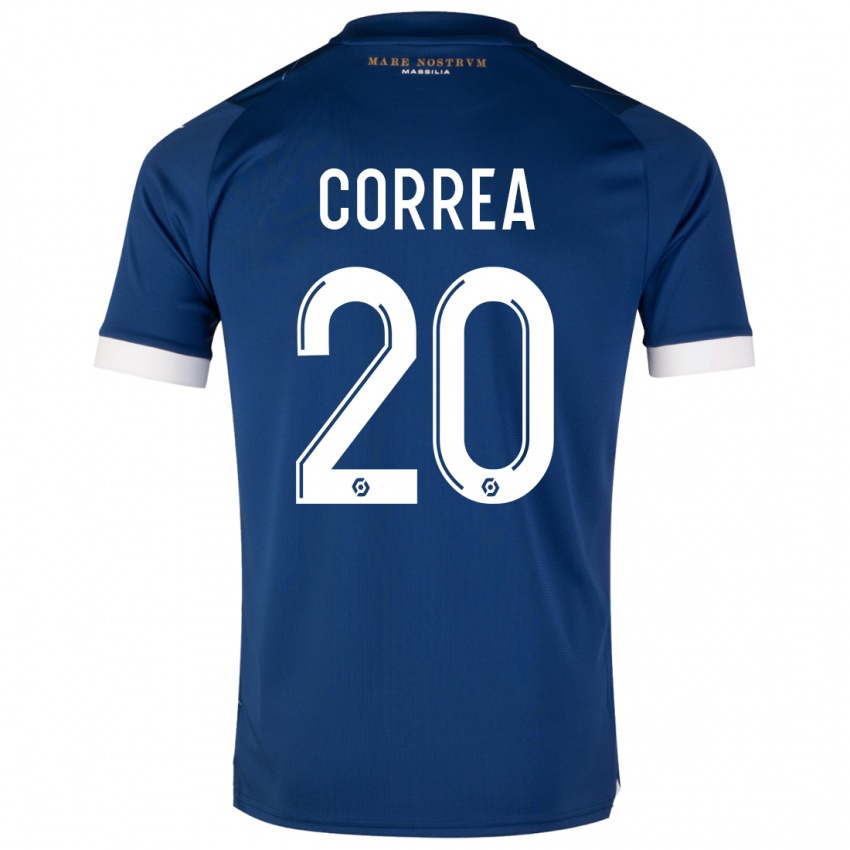 Niño Camiseta Joaquin Correa #20 Azul Oscuro 2ª Equipación 2023/24 La Camisa Chile