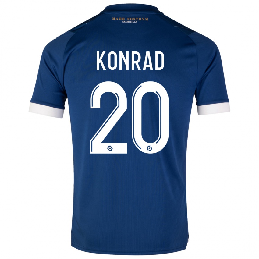Niño Camiseta Konrad De La Fuente #20 Azul Oscuro 2ª Equipación 2023/24 La Camisa Chile