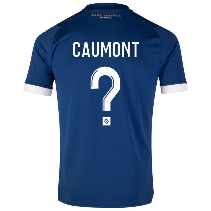 Niño Camiseta Enzo Caumont #0 Azul Oscuro 2ª Equipación 2023/24 La Camisa Chile