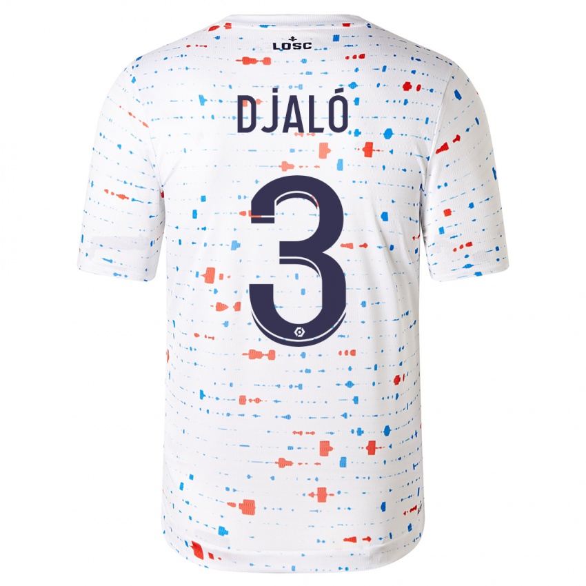 Niño Camiseta Tiago Djaló #3 Blanco 2ª Equipación 2023/24 La Camisa Chile