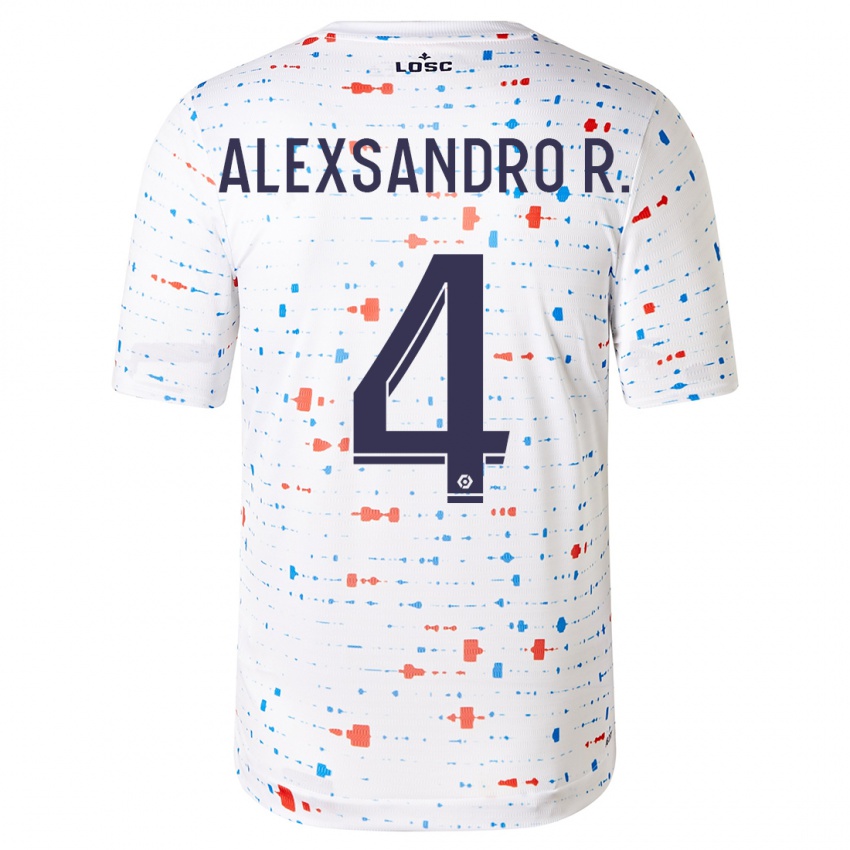 Niño Camiseta Alexsandro #4 Blanco 2ª Equipación 2023/24 La Camisa Chile