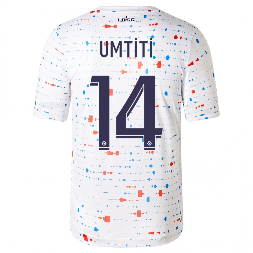 Niño Camiseta Samuel Umtiti #14 Blanco 2ª Equipación 2023/24 La Camisa Chile