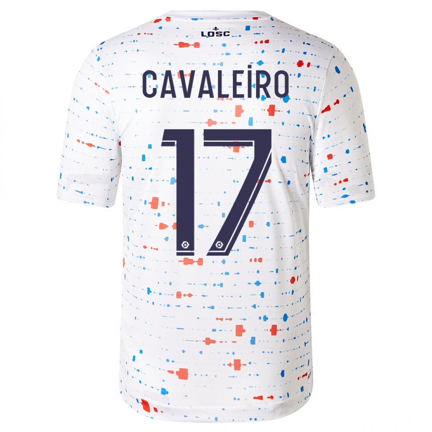 Niño Camiseta Ivan Cavaleiro #17 Blanco 2ª Equipación 2023/24 La Camisa Chile