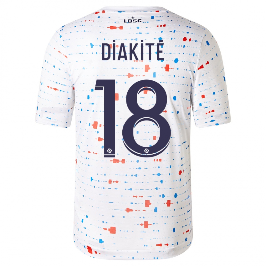 Niño Camiseta Bafodé Diakité #18 Blanco 2ª Equipación 2023/24 La Camisa Chile