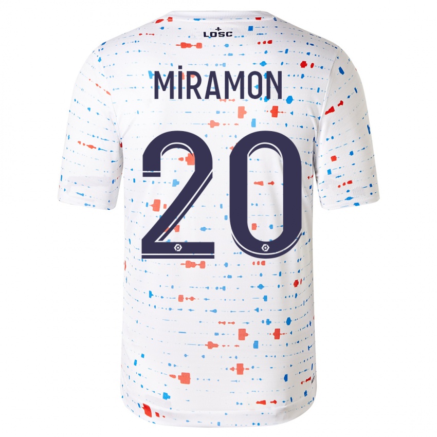Niño Camiseta Ignacio Miramón #20 Blanco 2ª Equipación 2023/24 La Camisa Chile