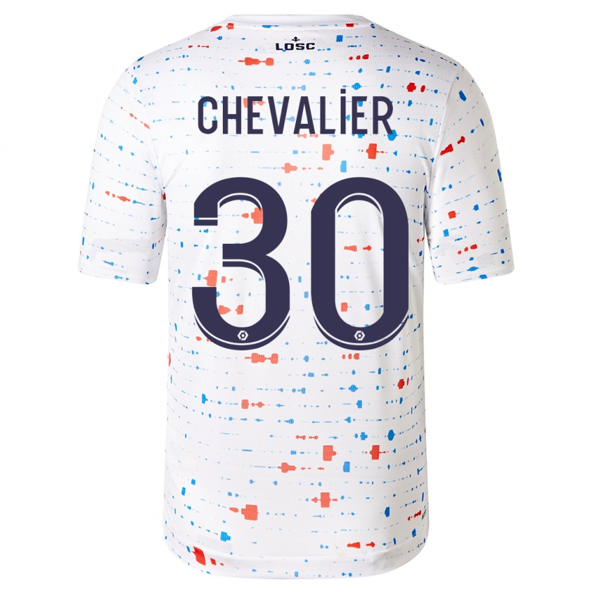 Niño Camiseta Lucas Chevalier #30 Blanco 2ª Equipación 2023/24 La Camisa Chile