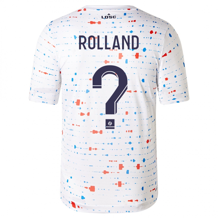 Niño Camiseta Baptiste Rolland #0 Blanco 2ª Equipación 2023/24 La Camisa Chile