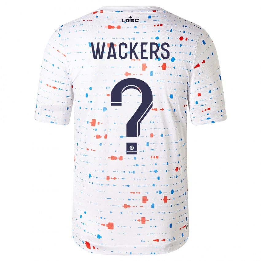 Niño Camiseta Maxime Wackers #0 Blanco 2ª Equipación 2023/24 La Camisa Chile