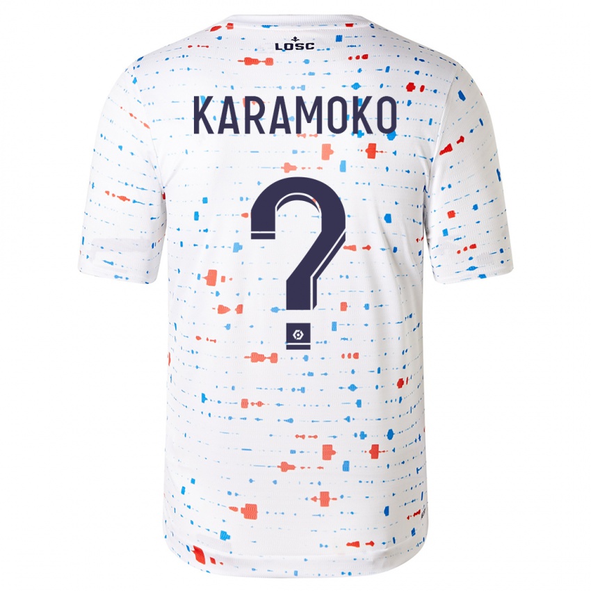 Niño Camiseta Ibrahim Karamoko #0 Blanco 2ª Equipación 2023/24 La Camisa Chile