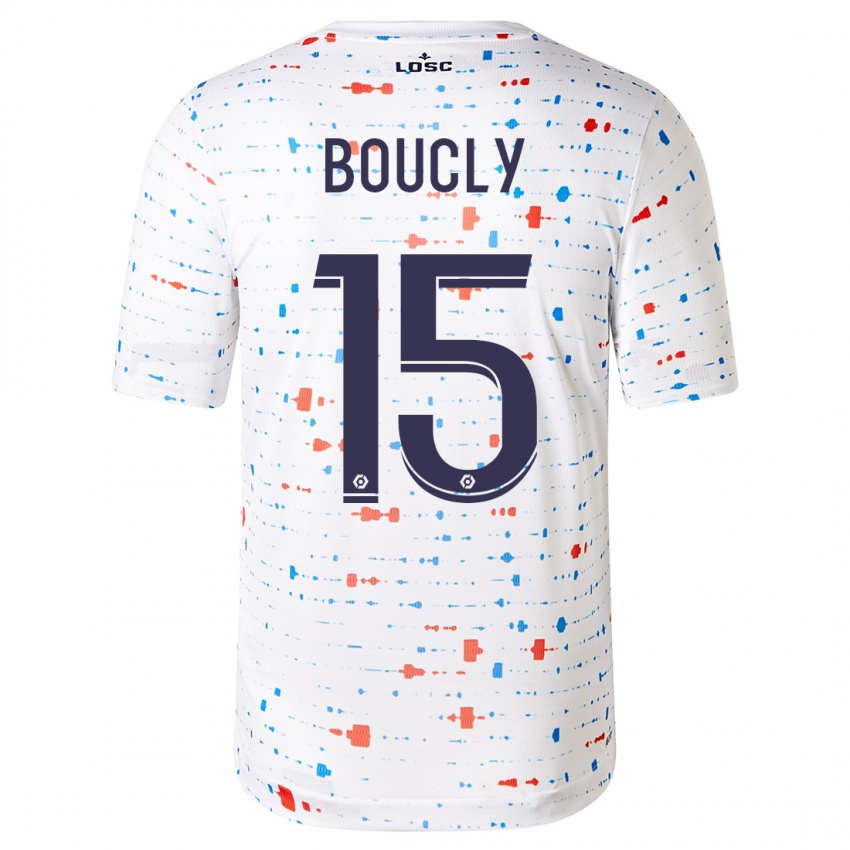 Niño Camiseta Maite Boucly #15 Blanco 2ª Equipación 2023/24 La Camisa Chile