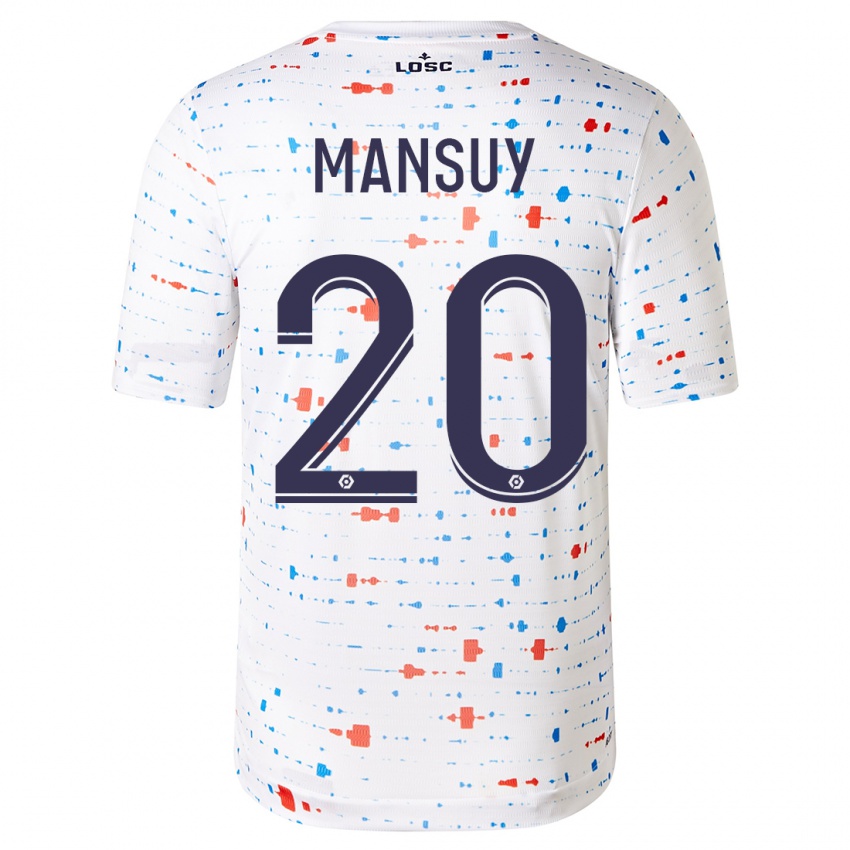 Niño Camiseta Heloise Mansuy #20 Blanco 2ª Equipación 2023/24 La Camisa Chile