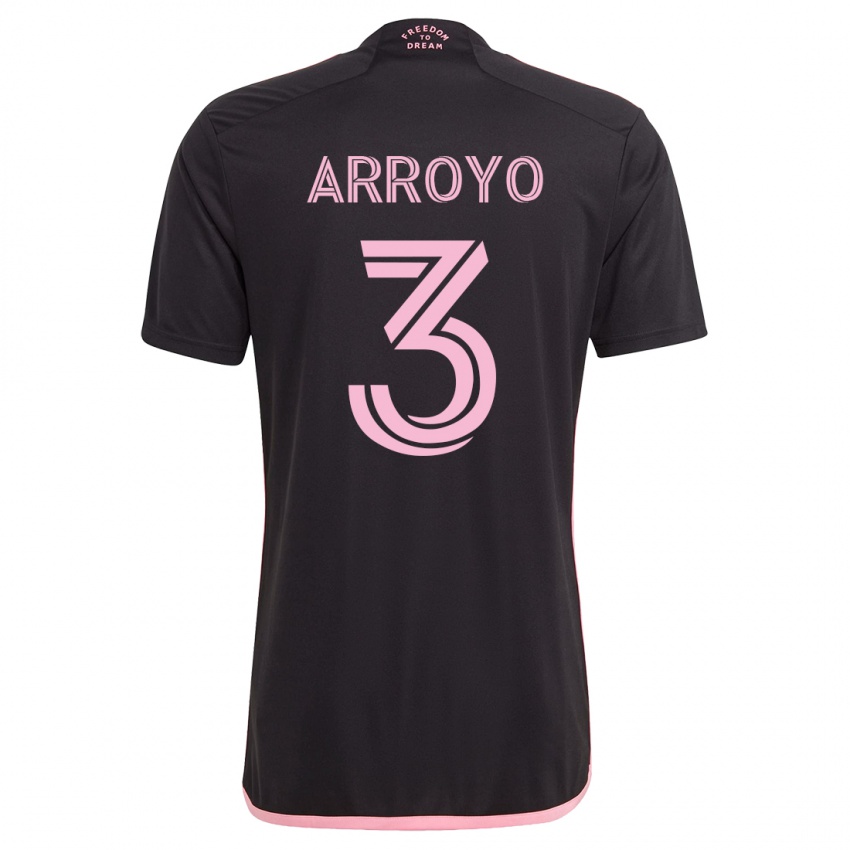 Niño Camiseta Dixon Arroyo #3 Negro 2ª Equipación 2023/24 La Camisa Chile