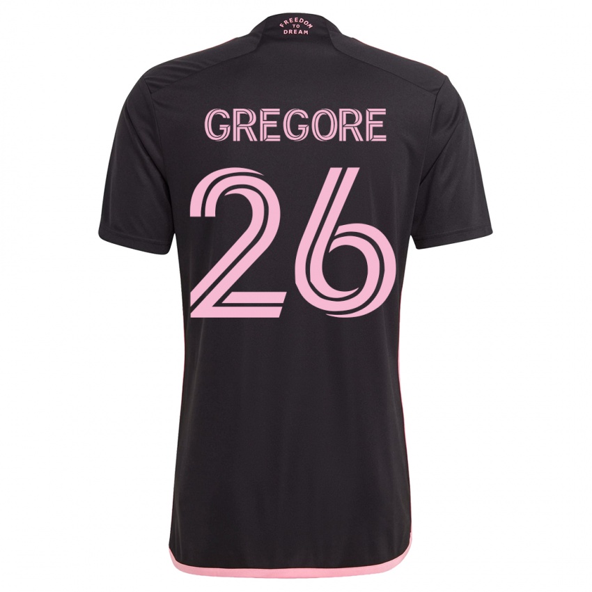 Niño Camiseta Gregore #26 Negro 2ª Equipación 2023/24 La Camisa Chile