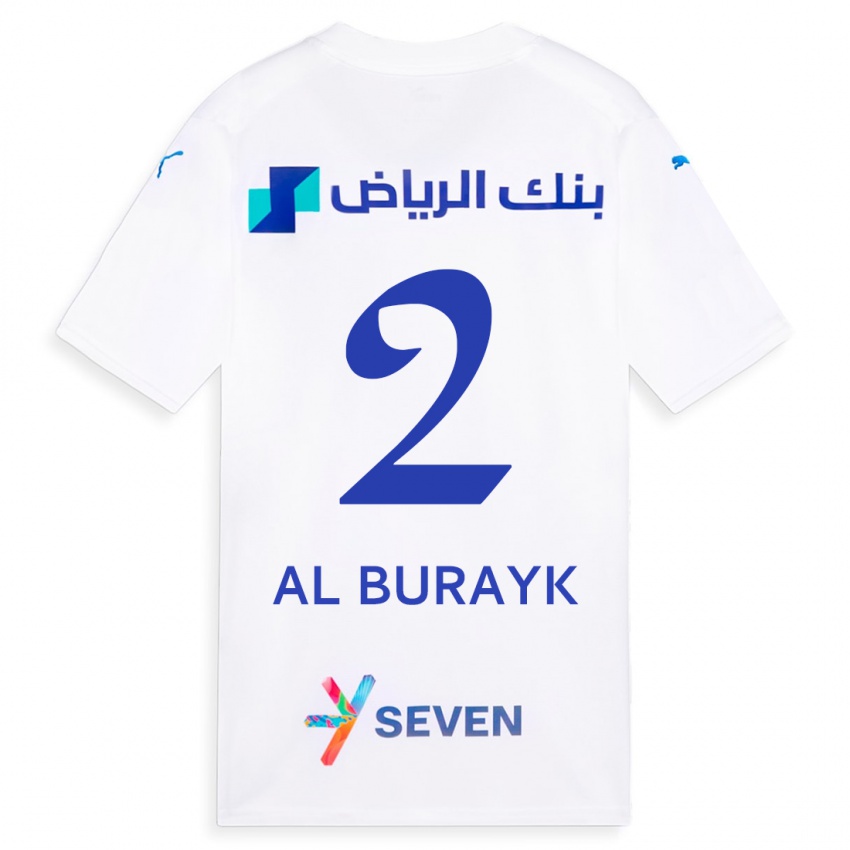Niño Camiseta Mohammed Al-Burayk #2 Blanco 2ª Equipación 2023/24 La Camisa Chile