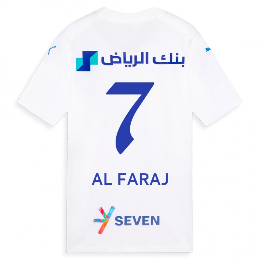Niño Camiseta Salman Al-Faraj #7 Blanco 2ª Equipación 2023/24 La Camisa Chile