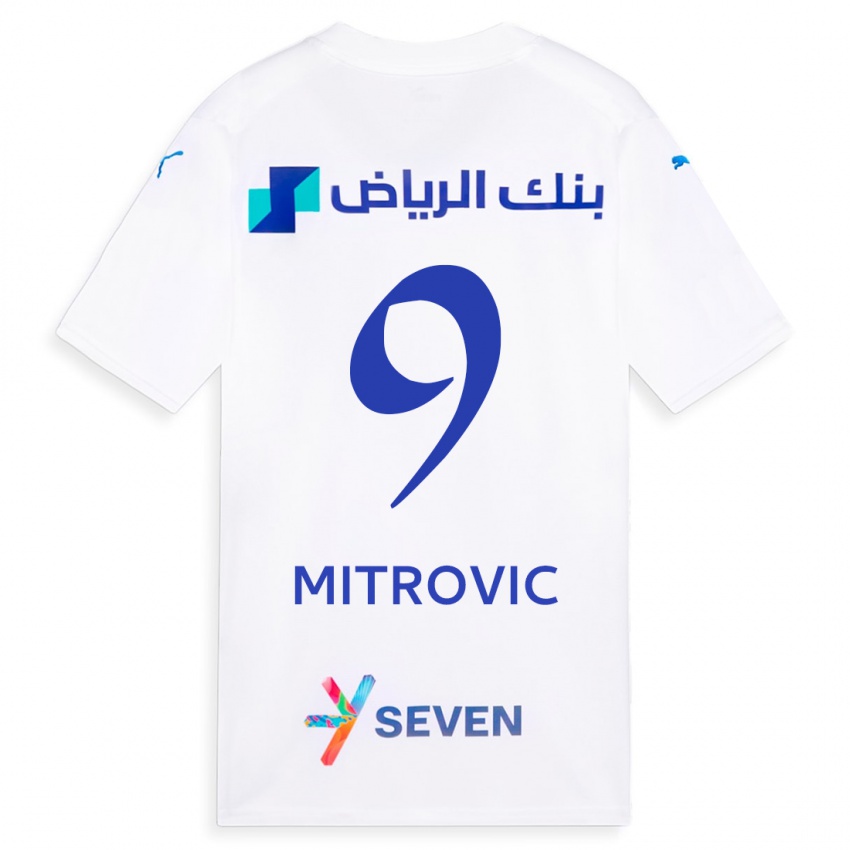 Niño Camiseta Aleksandar Mitrovic #9 Blanco 2ª Equipación 2023/24 La Camisa Chile