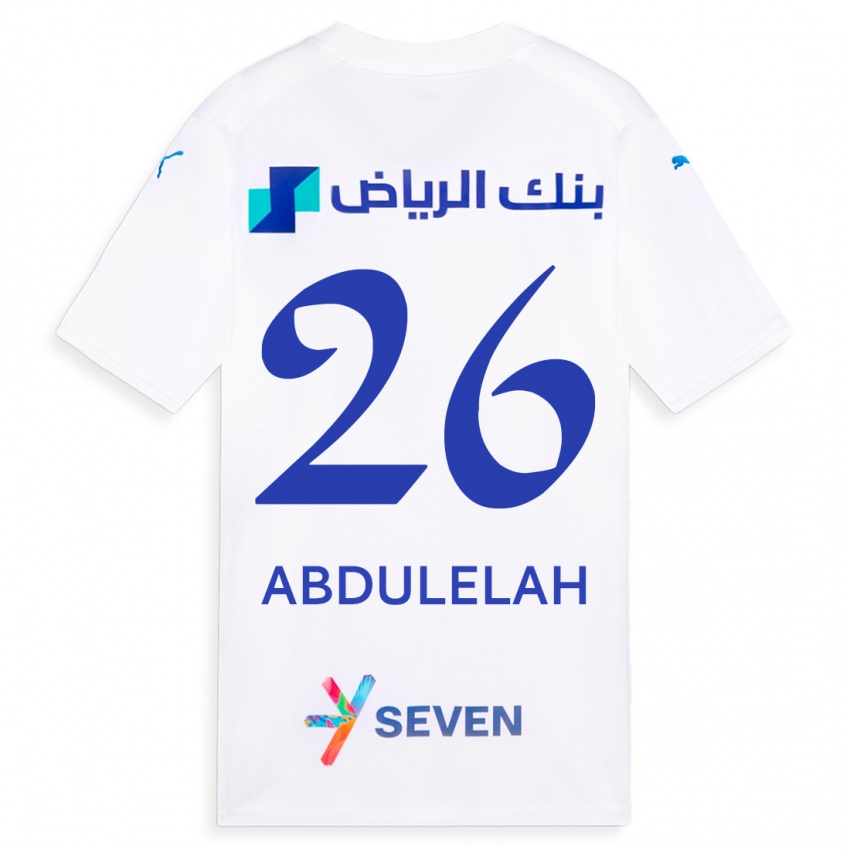 Niño Camiseta Abdulelah Al-Malki #26 Blanco 2ª Equipación 2023/24 La Camisa Chile