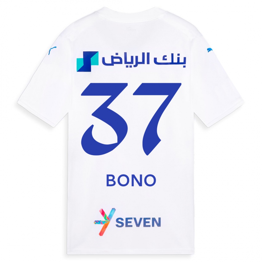 Niño Camiseta Bono #37 Blanco 2ª Equipación 2023/24 La Camisa Chile