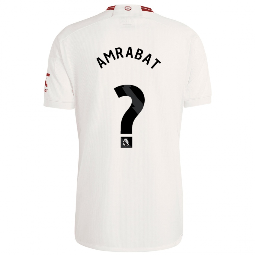 Niño Camiseta Sofyan Amrabat #0 Blanco Equipación Tercera 2023/24 La Camisa Chile