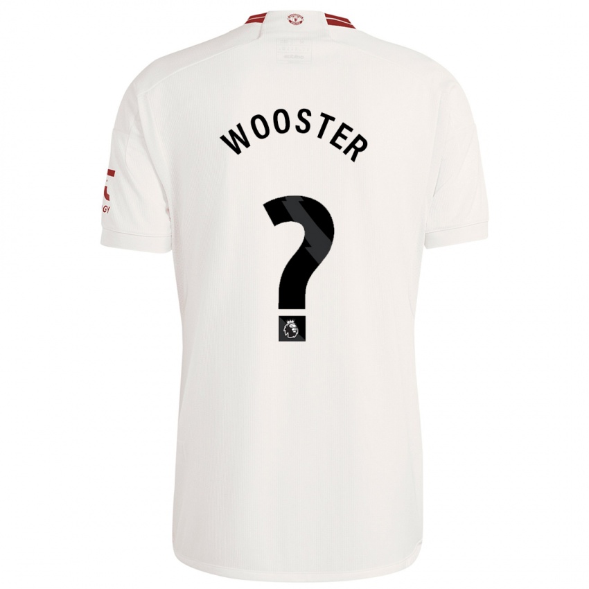 Niño Camiseta Tom Wooster #0 Blanco Equipación Tercera 2023/24 La Camisa Chile