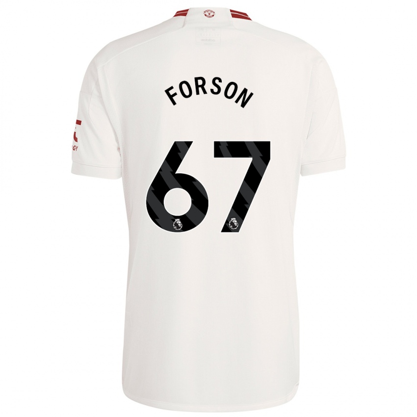 Niño Camiseta Omari Forson #67 Blanco Equipación Tercera 2023/24 La Camisa Chile