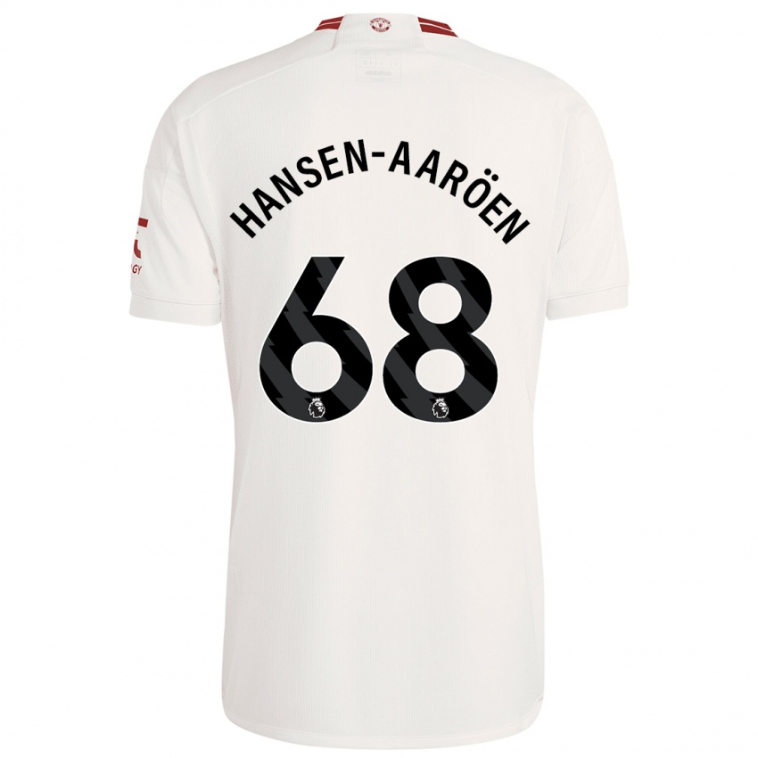 Niño Camiseta Isak Hansen-Aaröen #68 Blanco Equipación Tercera 2023/24 La Camisa Chile