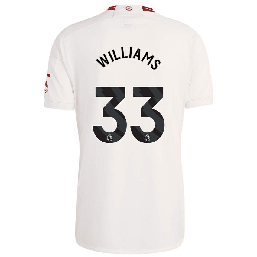 Niño Camiseta Brandon Williams #33 Blanco Equipación Tercera 2023/24 La Camisa Chile