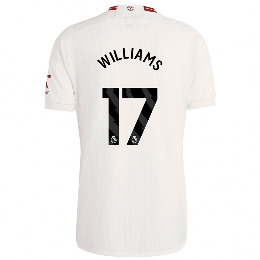 Niño Camiseta Rachel Williams #17 Blanco Equipación Tercera 2023/24 La Camisa Chile