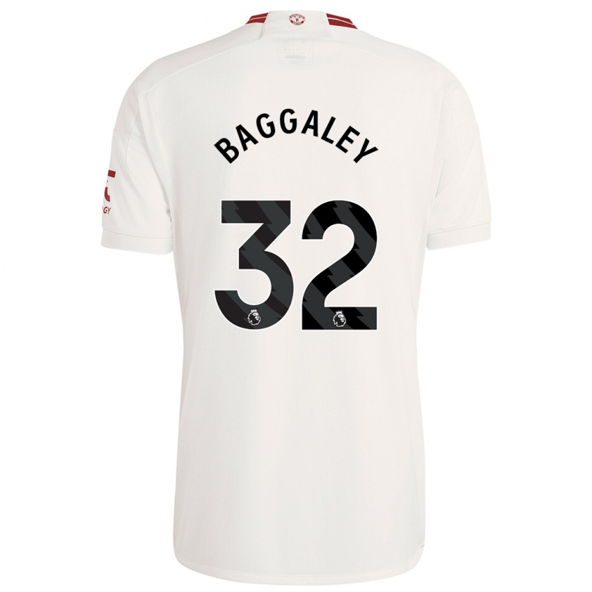 Niño Camiseta Sophie Baggaley #32 Blanco Equipación Tercera 2023/24 La Camisa Chile