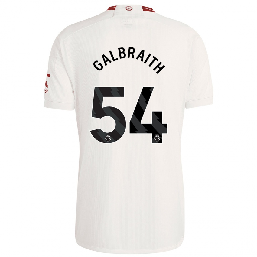 Niño Camiseta Ethan Galbraith #54 Blanco Equipación Tercera 2023/24 La Camisa Chile