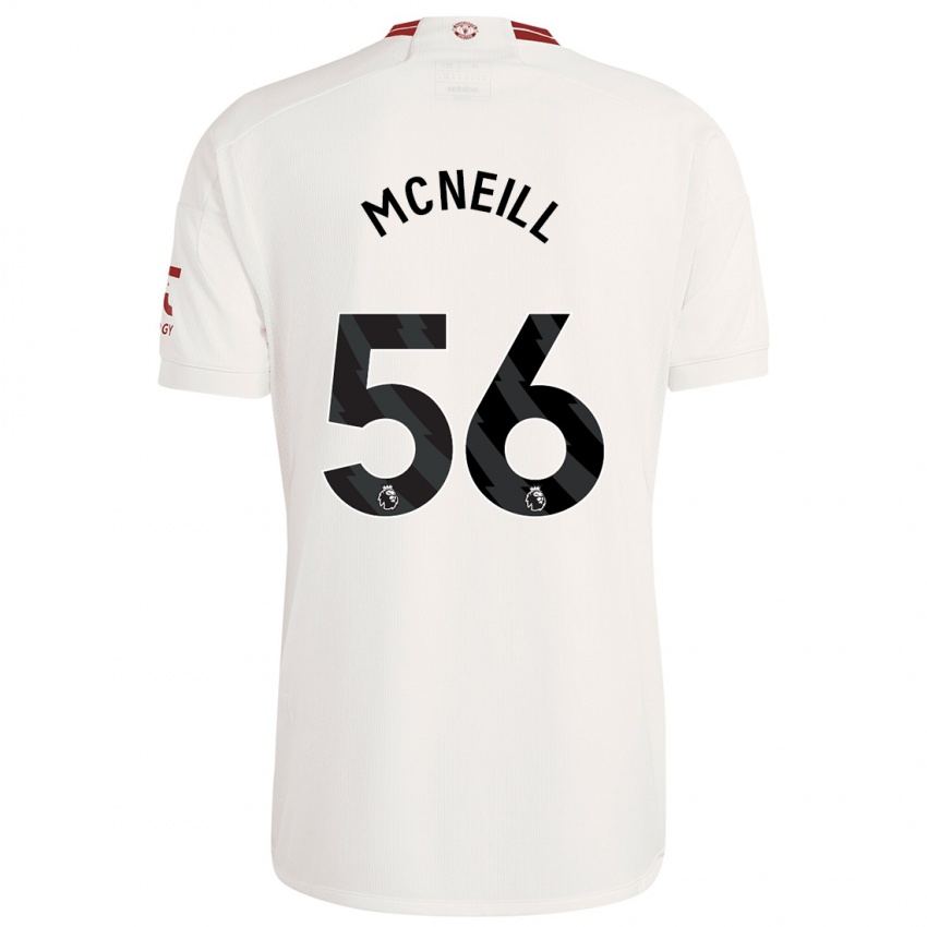 Niño Camiseta Charlie Mcneill #56 Blanco Equipación Tercera 2023/24 La Camisa Chile