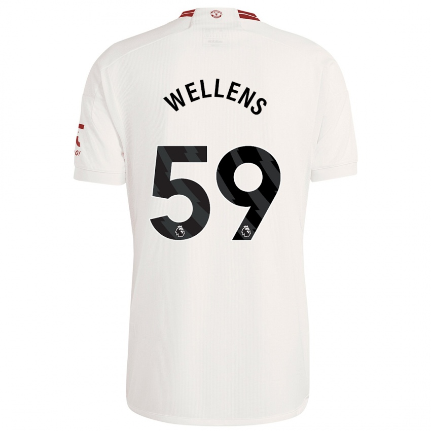 Niño Camiseta Charlie Wellens #59 Blanco Equipación Tercera 2023/24 La Camisa Chile