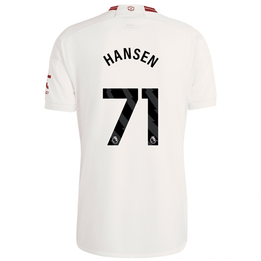 Niño Camiseta Isak Hansen-Aaroen #71 Blanco Equipación Tercera 2023/24 La Camisa Chile