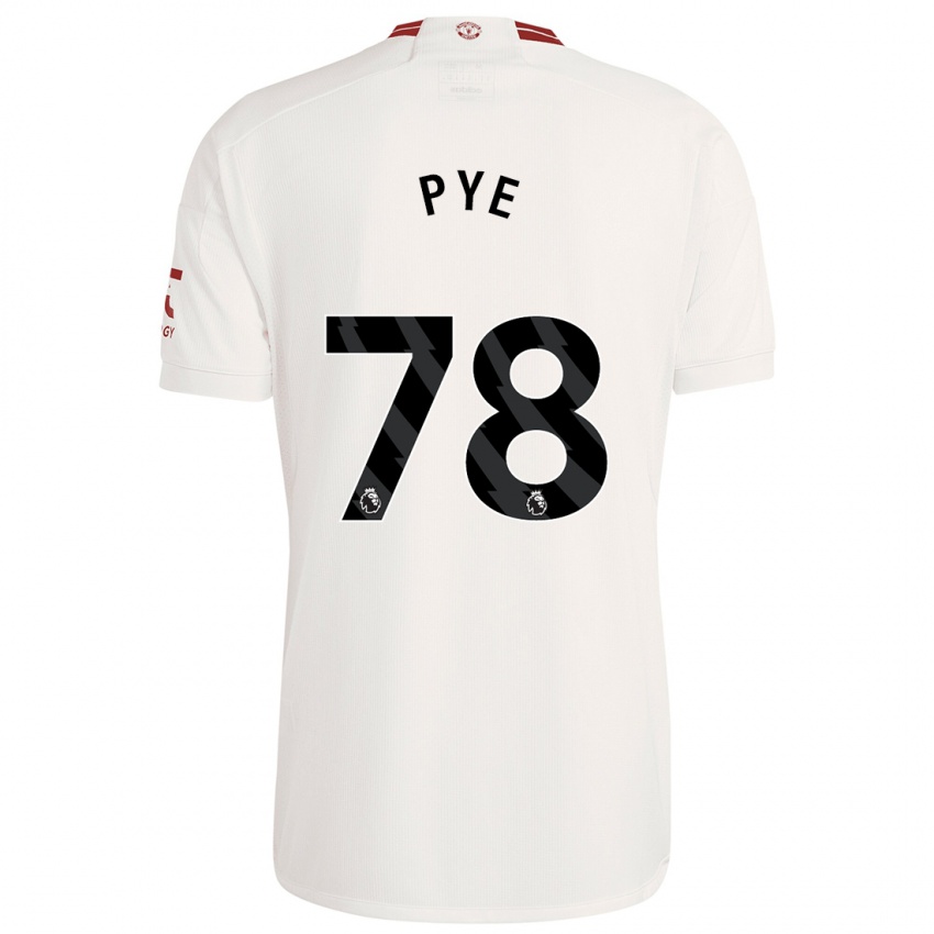 Niño Camiseta Logan Pye #78 Blanco Equipación Tercera 2023/24 La Camisa Chile