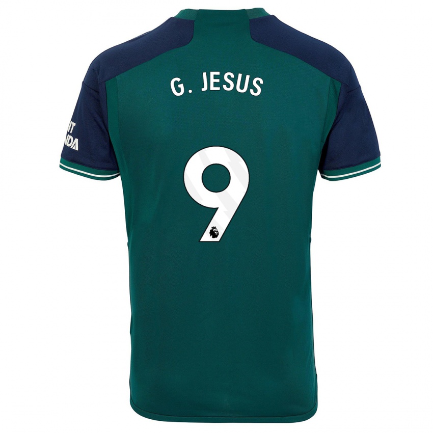 Niño Camiseta Gabriel Jesus #9 Verde Equipación Tercera 2023/24 La Camisa Chile